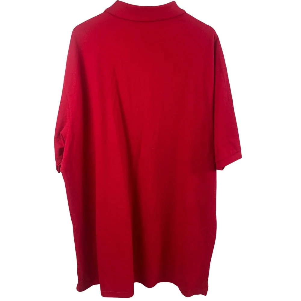 Polo Ralph Lauren Red Short Sleeve Polo Shirt Black Pony Size 3XL Tall Preppy